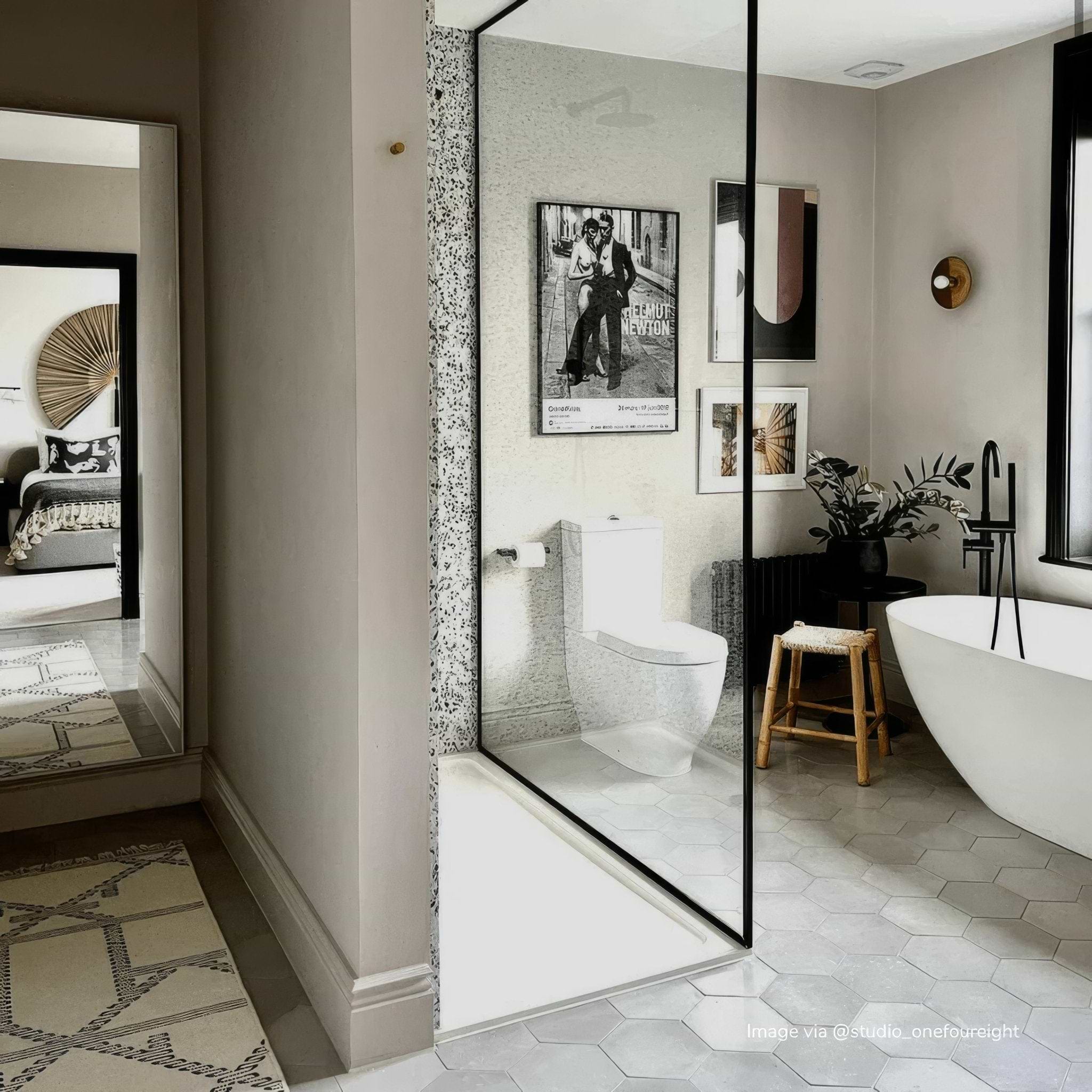 Little Greene French Grey Hexagonal Tile - Hyperion Tiles