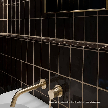 Little Greene Purple Brown Glazed Rectangle Tile - Hyperion Tiles