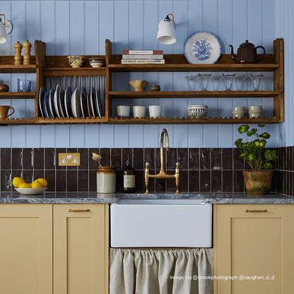 Little Greene Purple Brown Glazed Rectangle Tile - Hyperion Tiles