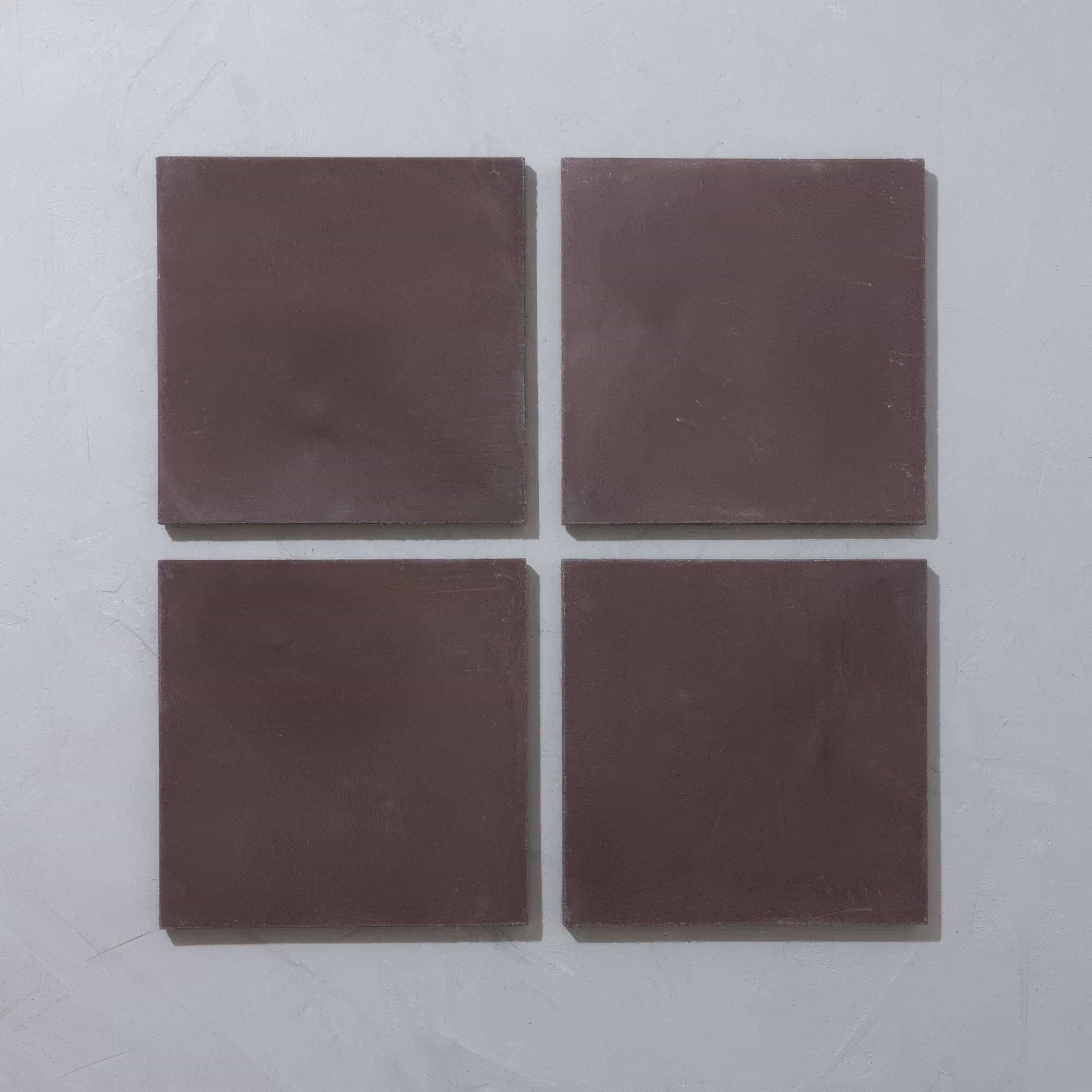 Little Greene Purple Brown Square Tile - Hyperion Tiles