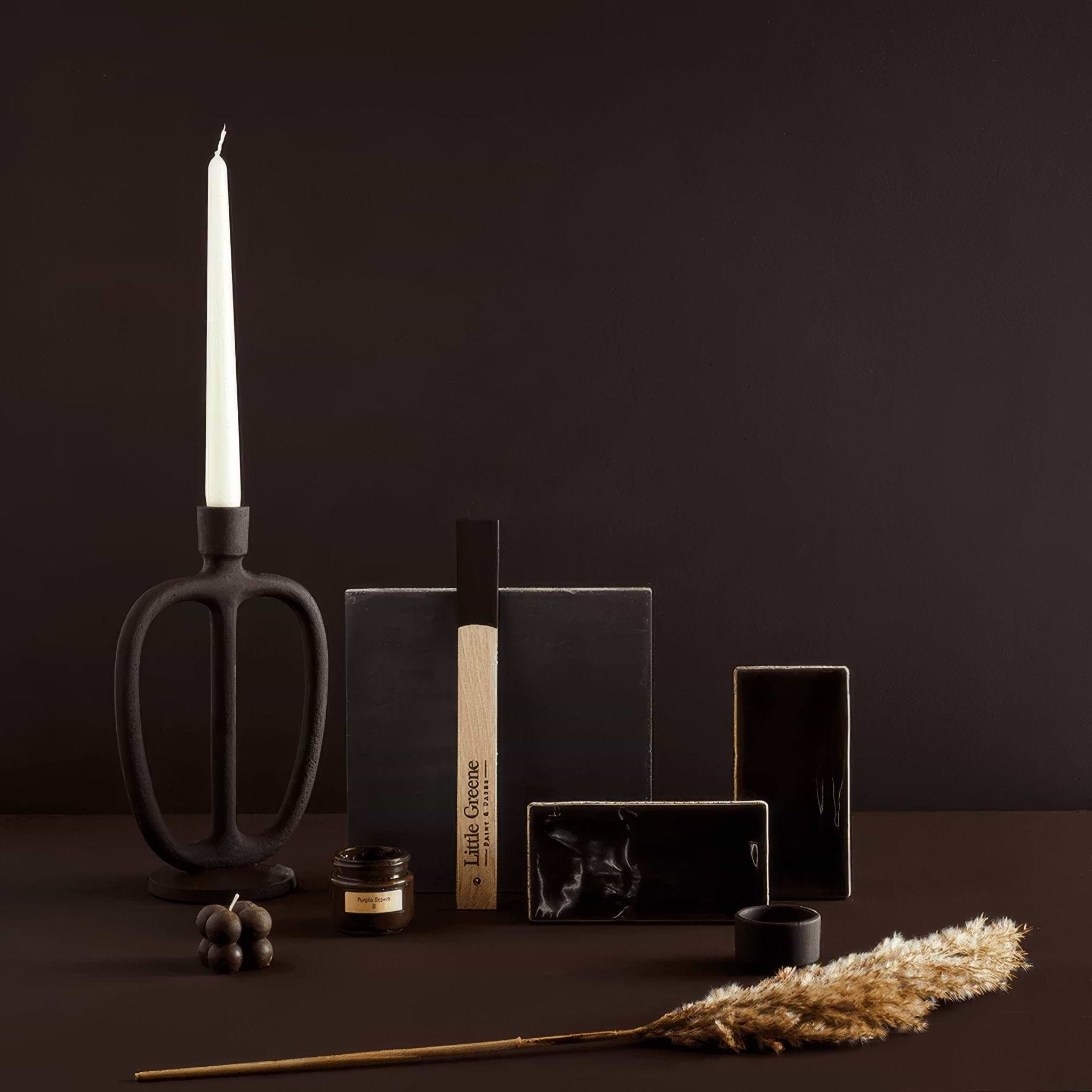 Little Greene Purple Brown Square Tile - Hyperion Tiles