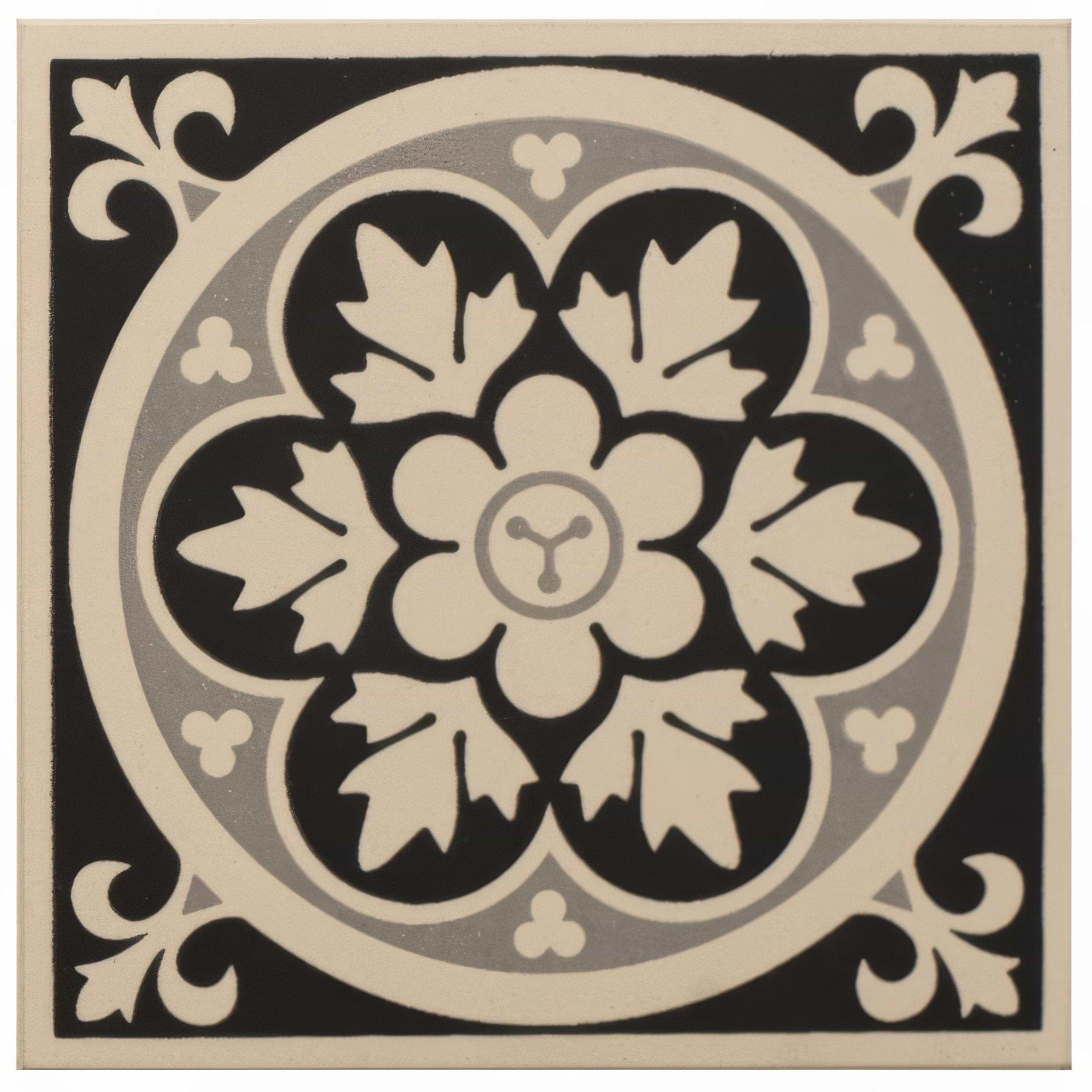 Livingstone Black on White - Hyperion Tiles