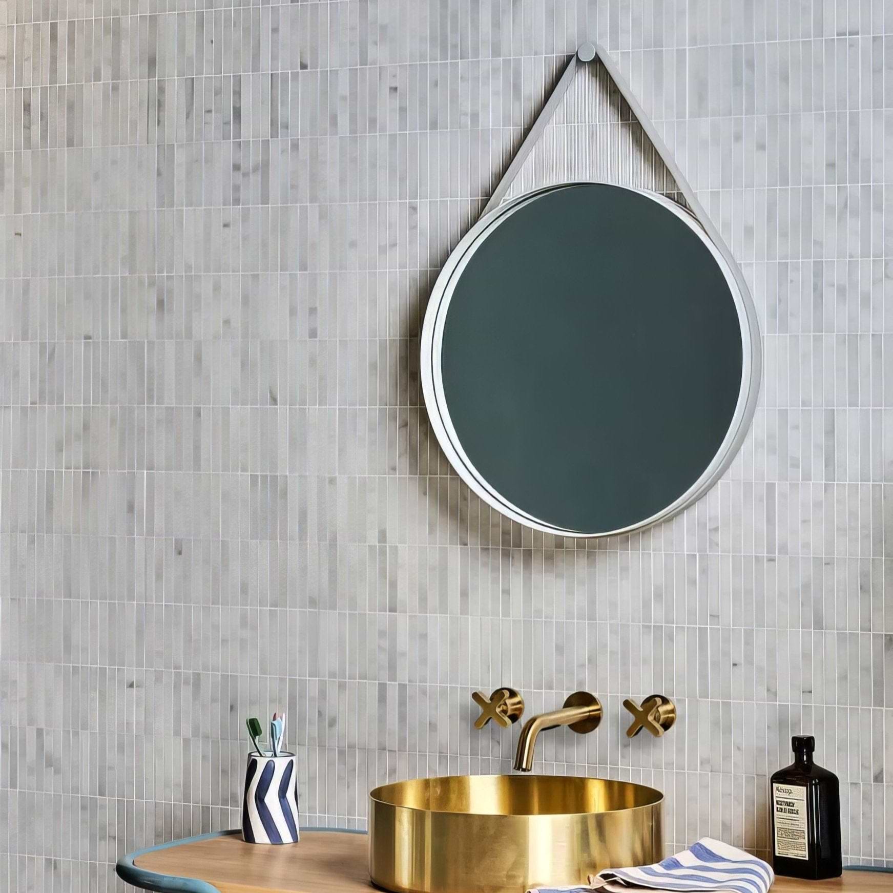 Long Island Marble Bamboo Mosaic - Hyperion Tiles