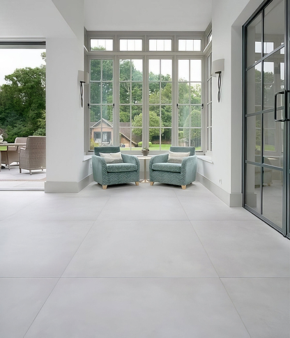 Louvre Porcelain Blanc 80 x 80cm - Hyperion Tiles