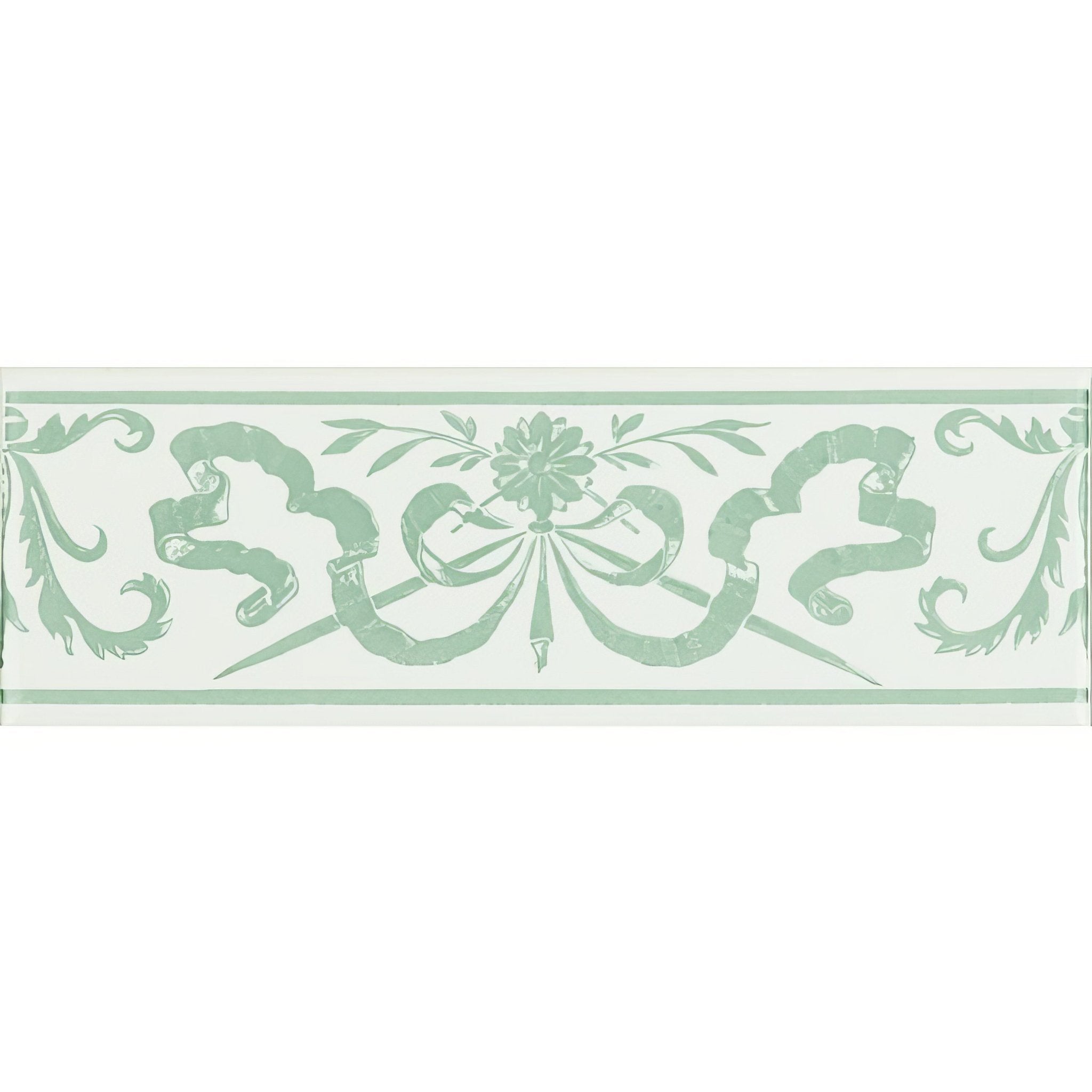 Love Knot Jade Breeze On Brilliant White - Hyperion Tiles