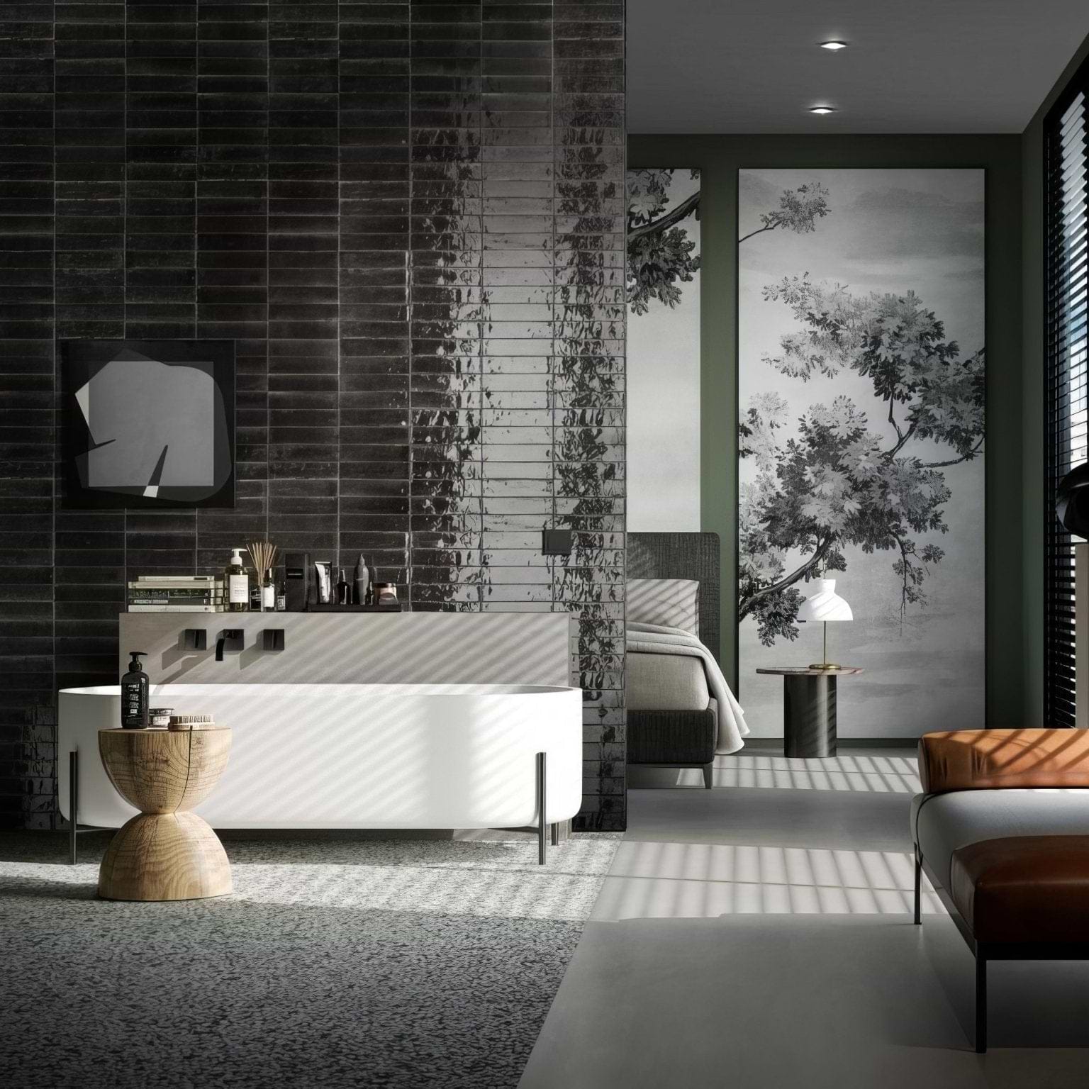 Luminous Lume Black - Hyperion Tiles