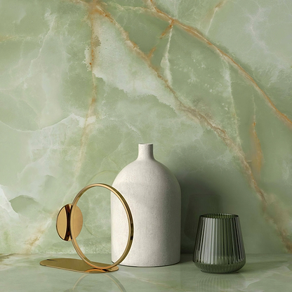 Lux Noor apple Marble Effect Tile - Hyperion Tiles