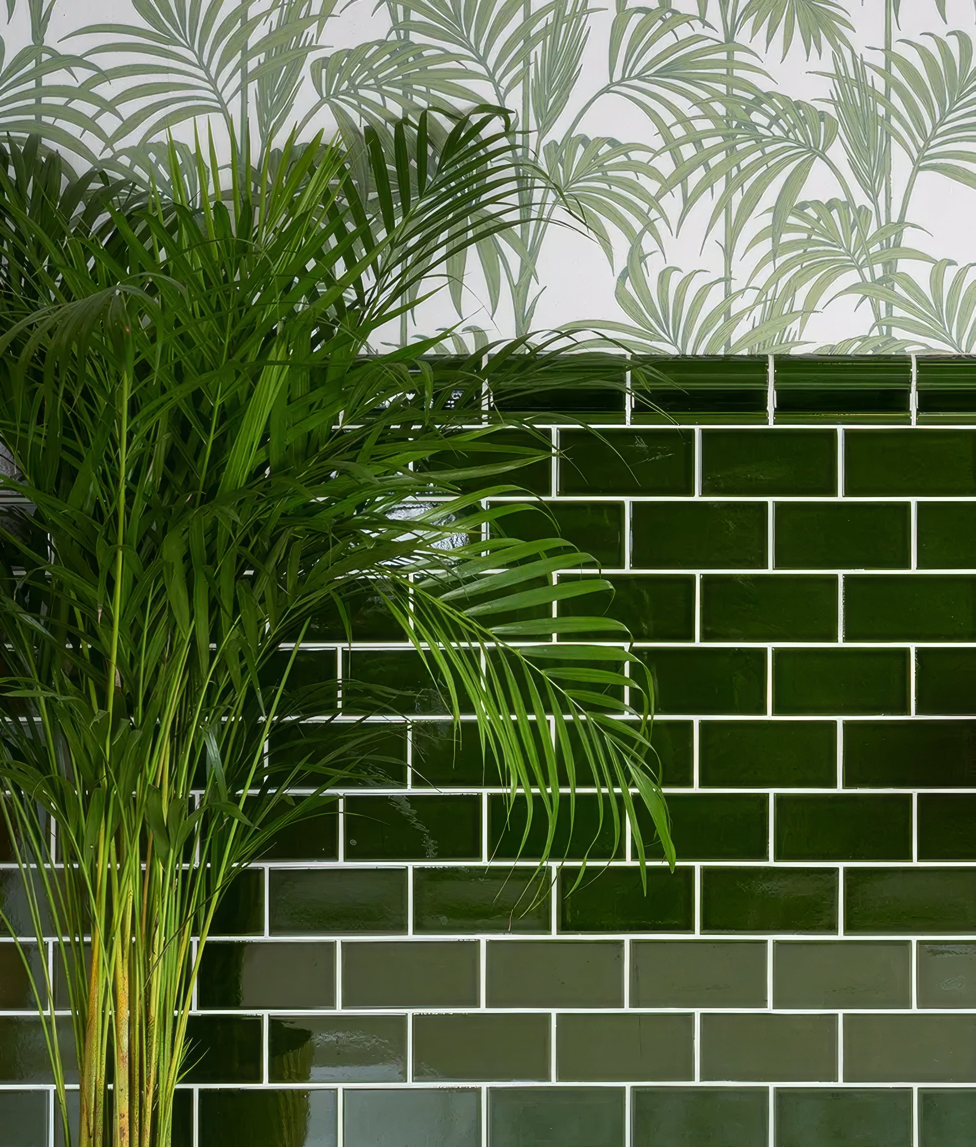 Olive Green Metro Crackle Glaze - Hyperion Tiles