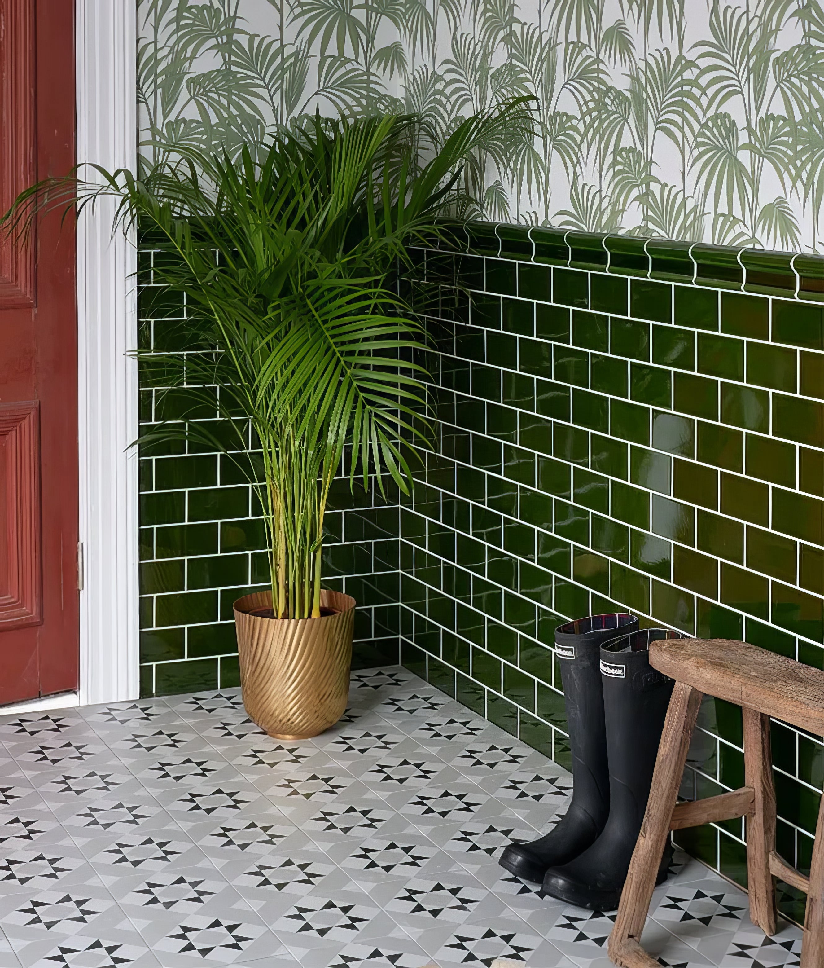 Lyme Ceramic Metro Olive Green - Hyperion Tiles