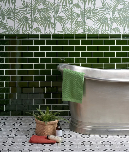 Lyme Ceramic Metro Olive Green - Hyperion Tiles