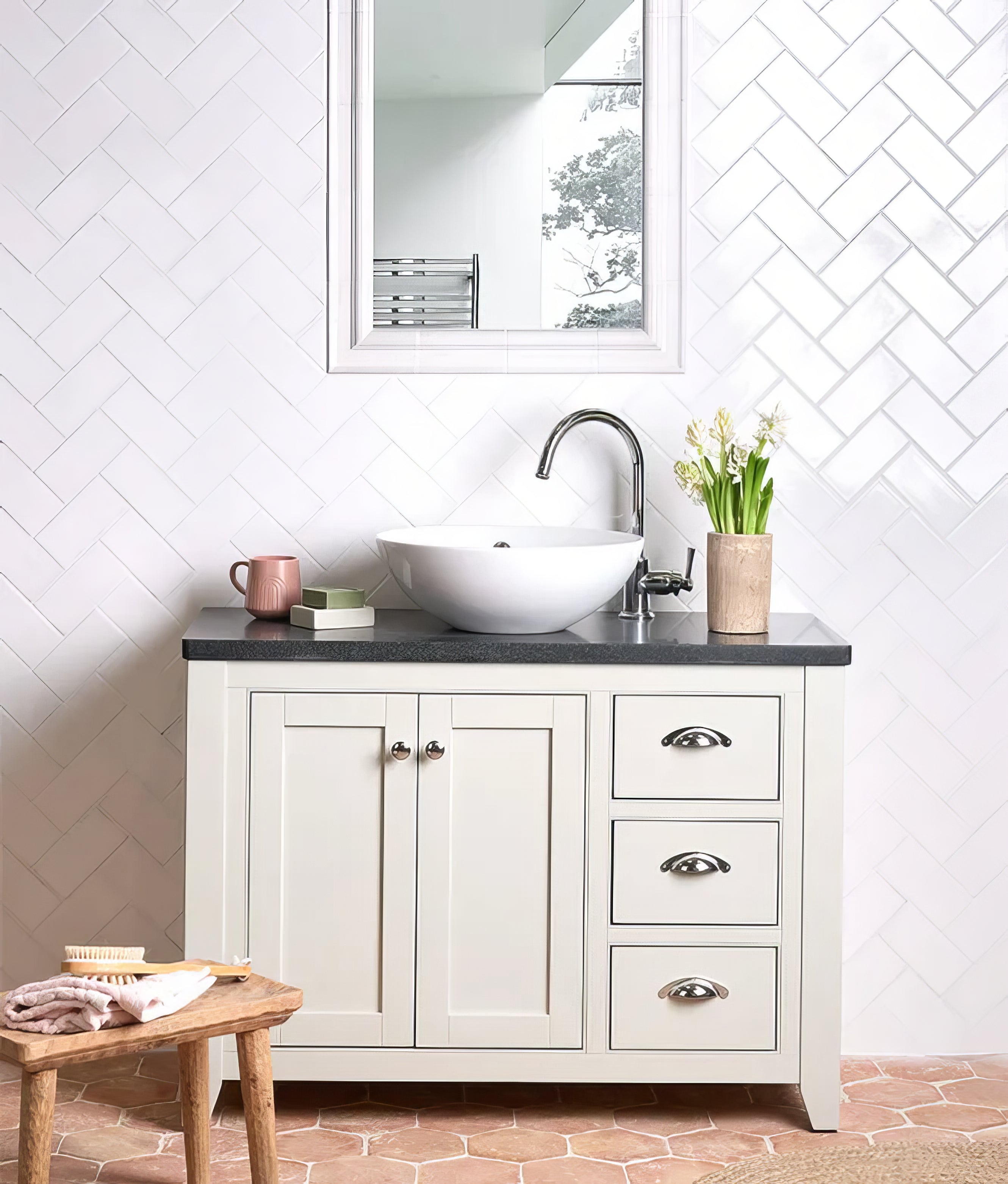 Lyme Ceramic Metro Antique White - Hyperion Tiles