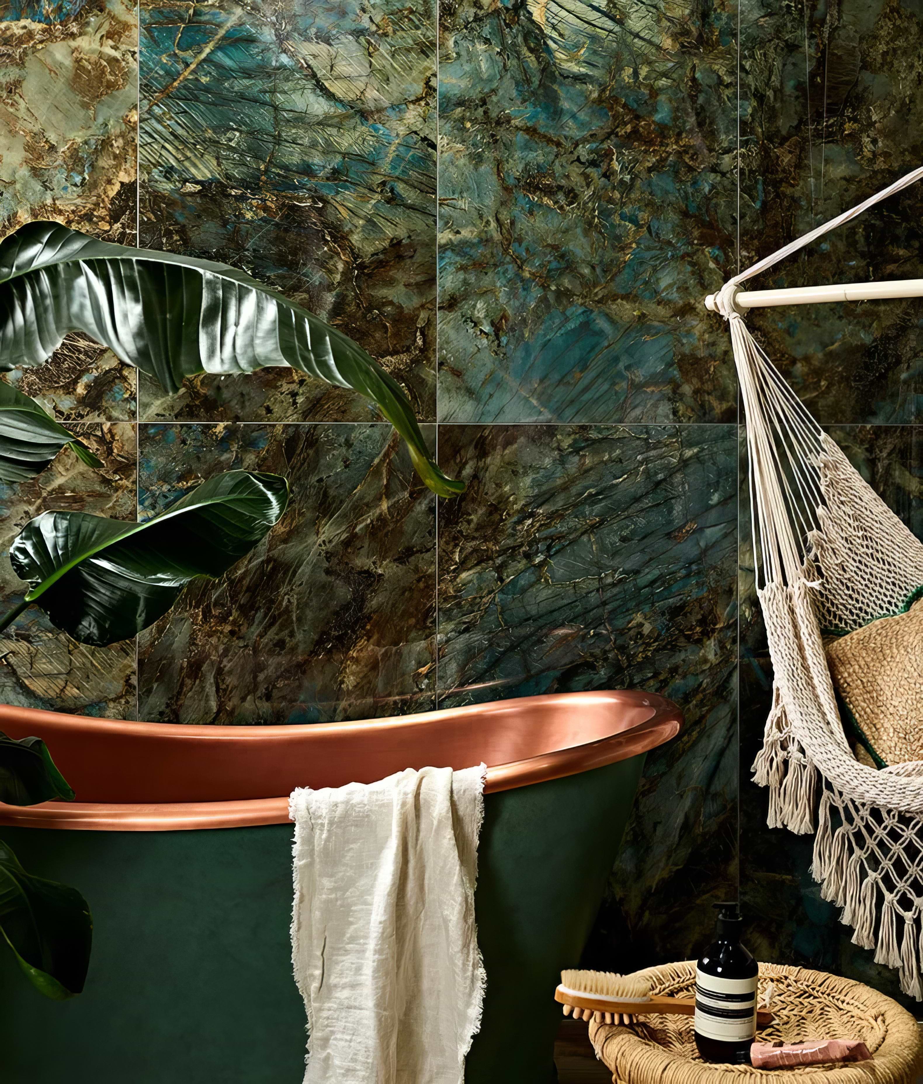 Rainforest Porcelain Lemurian Tiles Modern Marble Effect Hyperion Tiles