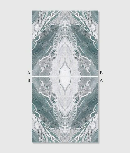 Magnifique Porcelain Ocean Bookmatched - Hyperion Tiles