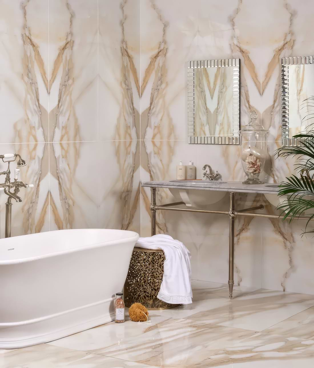 Magnifique Porcelain Oro Bookmatched - Hyperion Tiles