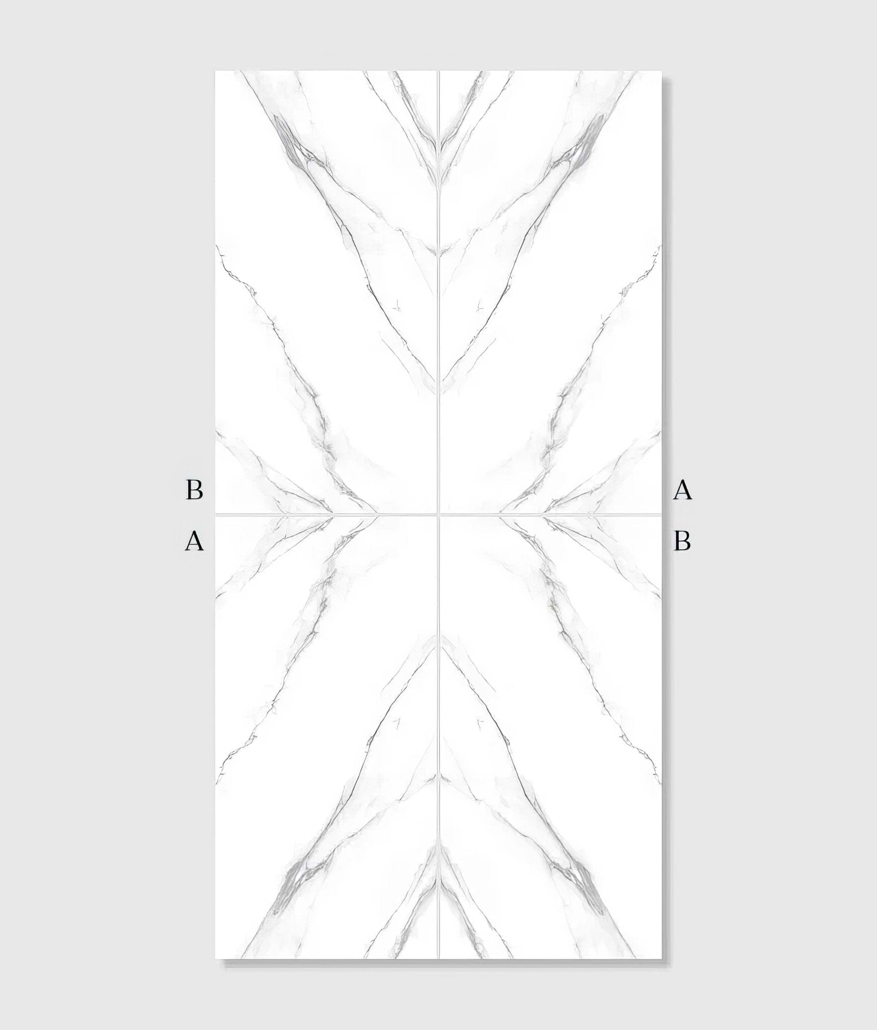 Magnifique Porcelain Statuario Bookmatched - Hyperion Tiles