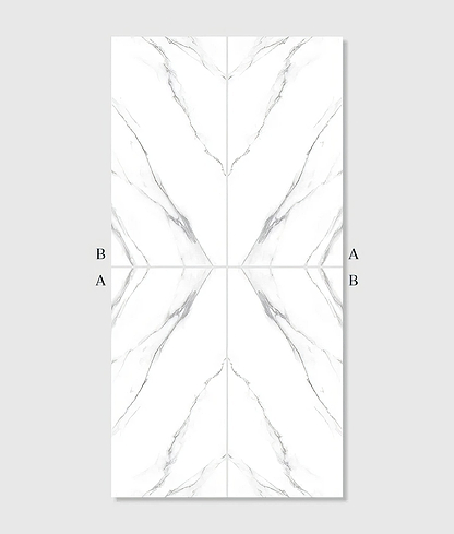 Magnifique Porcelain Statuario Bookmatched - Hyperion Tiles