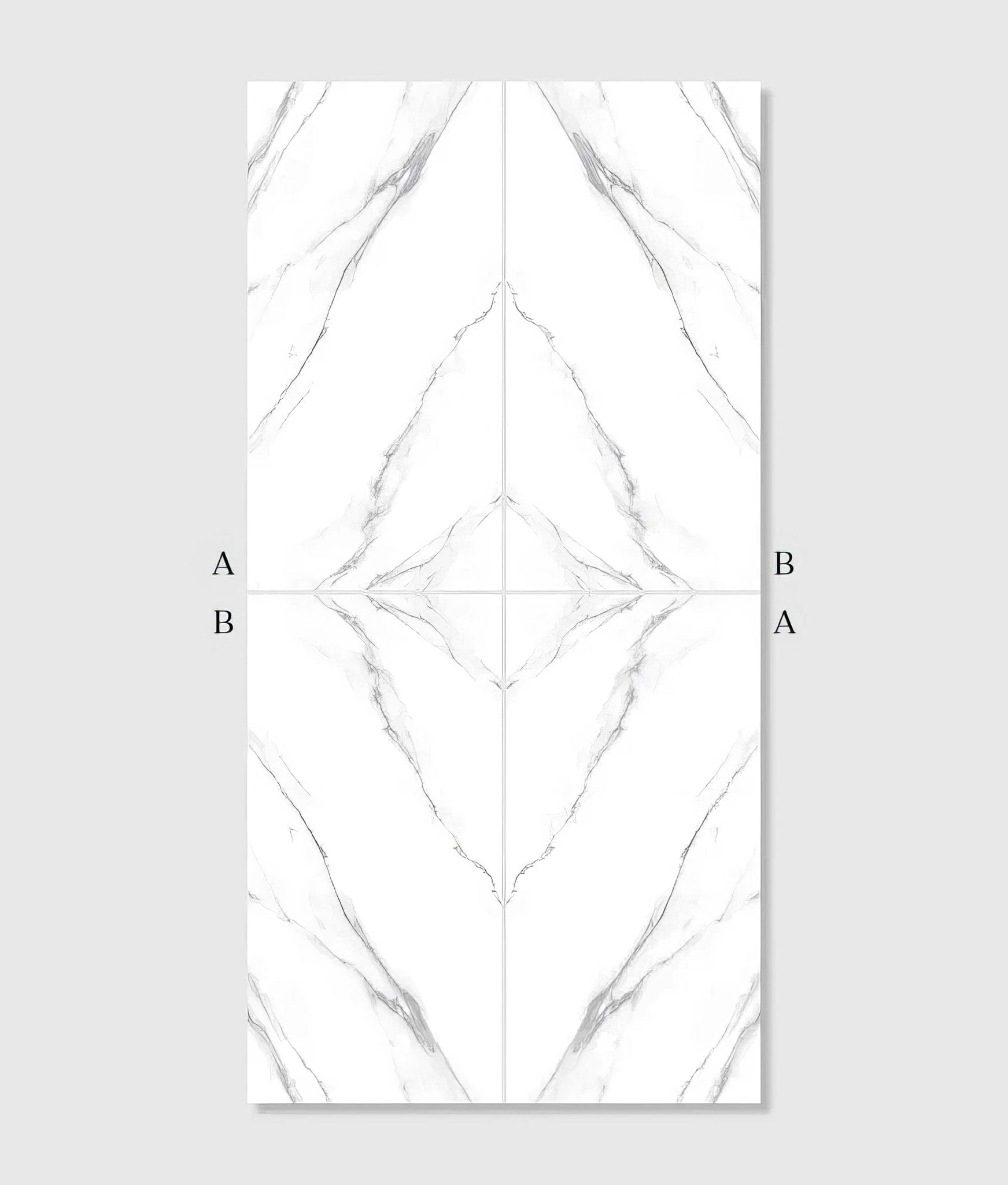 Magnifique Porcelain Statuario Bookmatched - Hyperion Tiles