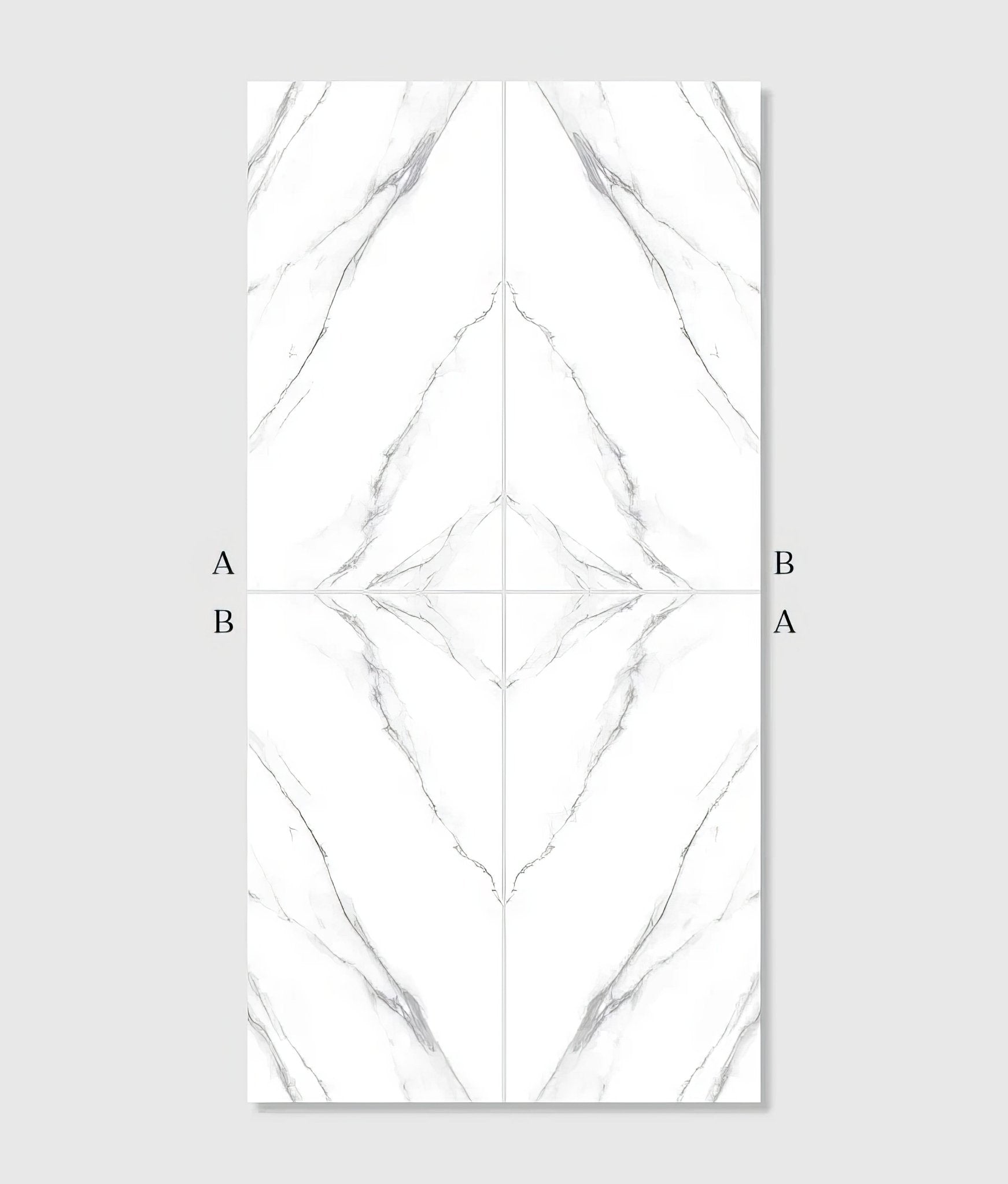Magnifique Porcelain Statuario Bookmatched - Hyperion Tiles