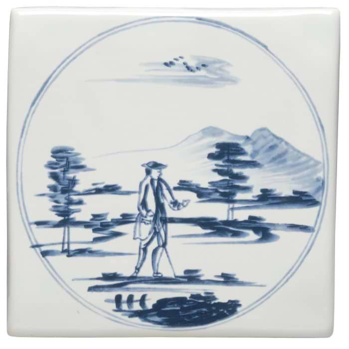 Man with Stick In a landscape - Hyperion Tiles