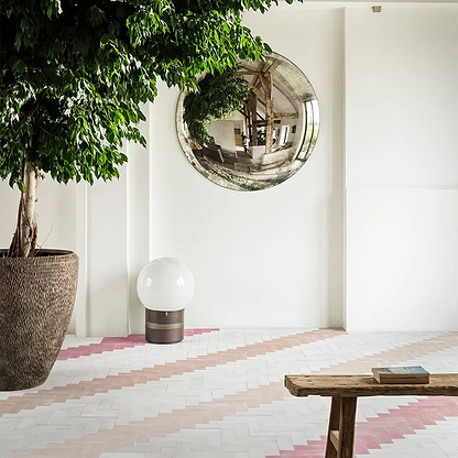 Mandarin Orange Herringbone Tile - Hyperion Tiles
