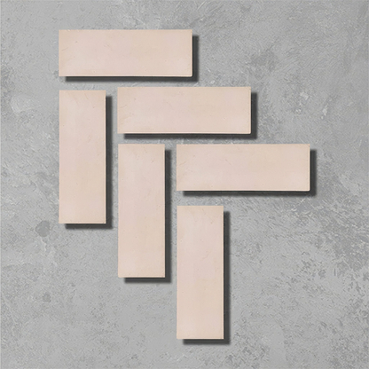 Mandarin Orange Herringbone Tile - Hyperion Tiles