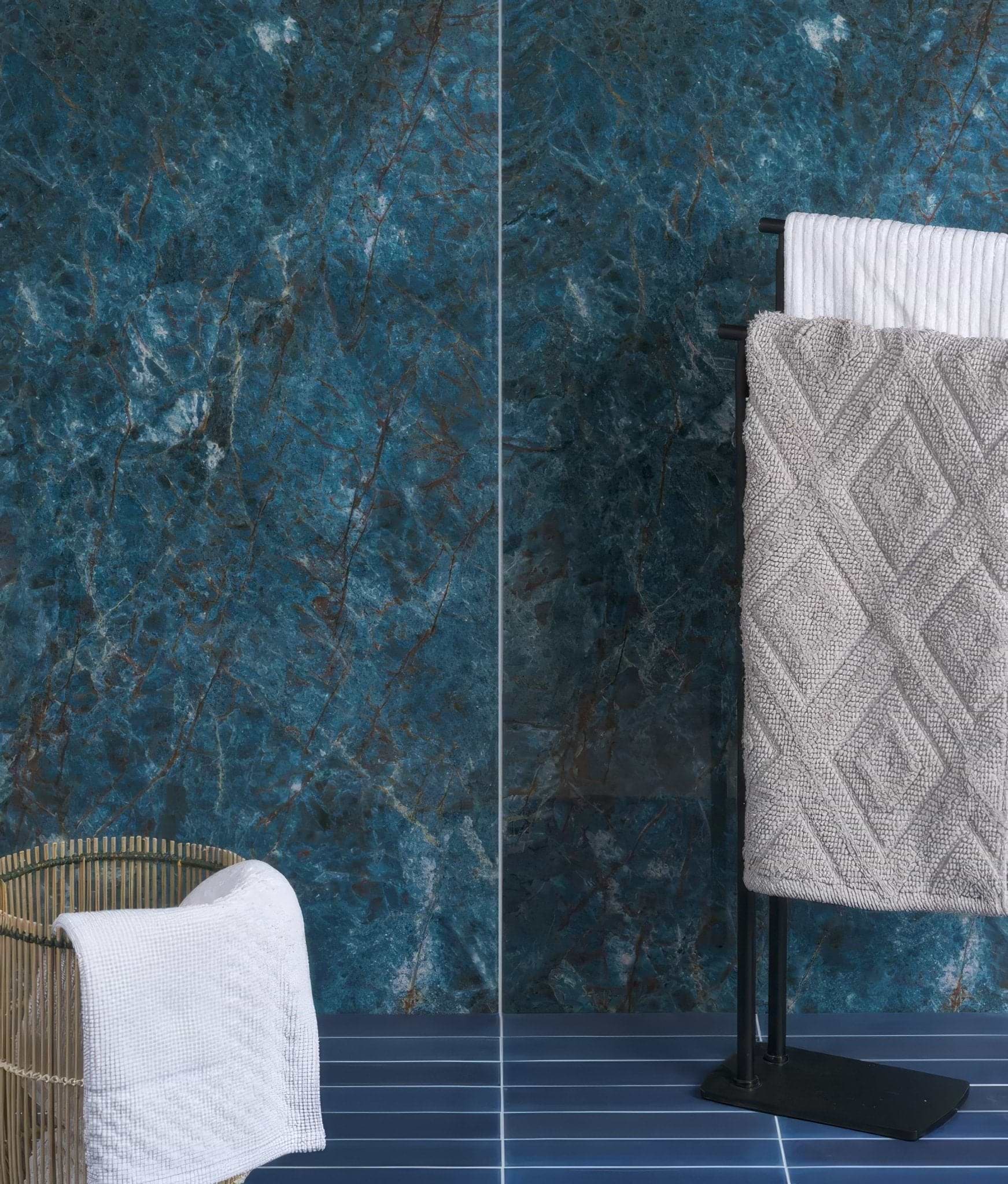 Marble Luxe Porcelain Azzurro - Hyperion Tiles