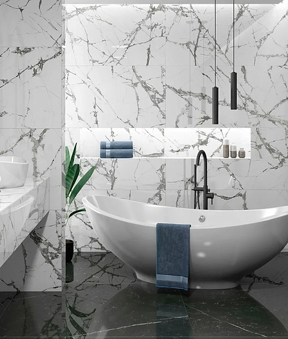 Marble Luxe Porcelain Iceberg - Hyperion Tiles