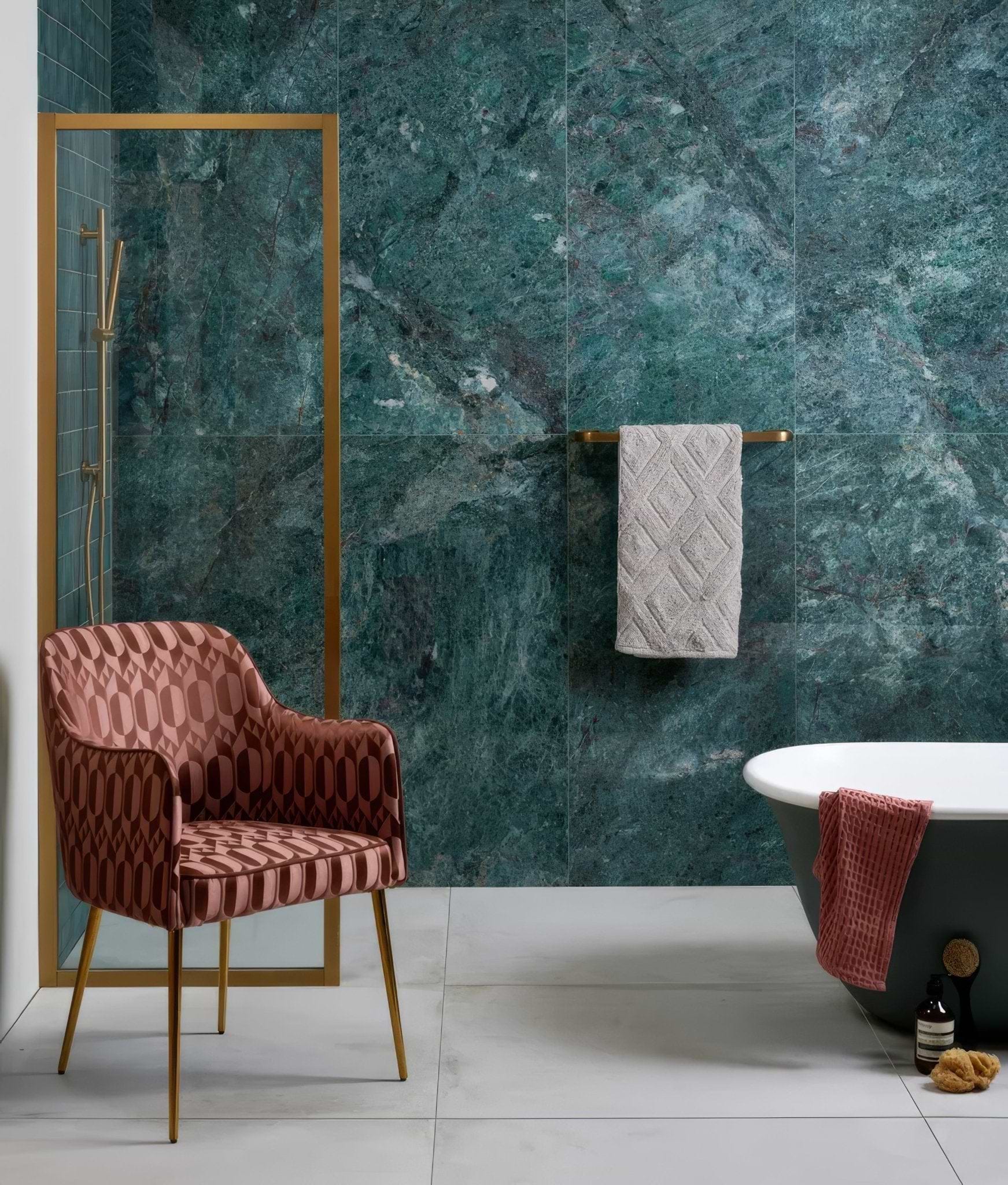 Marble Luxe Porcelain Smeraldo - Hyperion Tiles