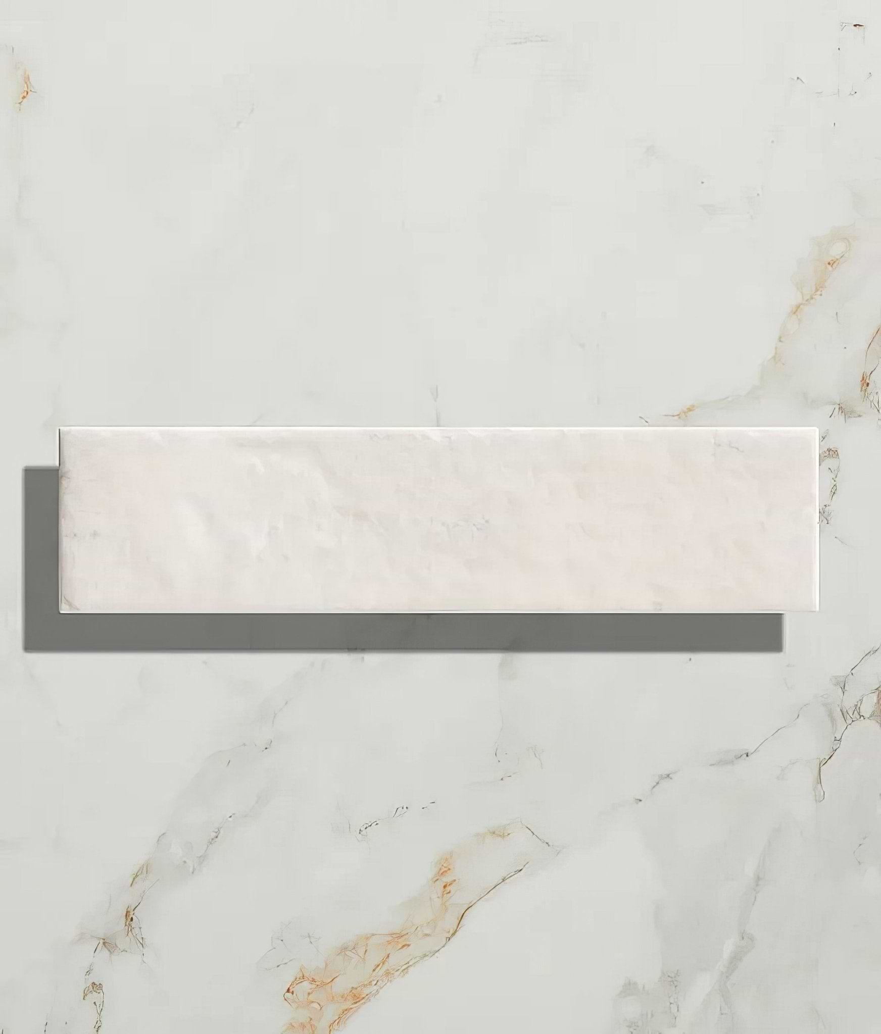 Marlborough Porcelain Parquet Cotton White Gloss - Hyperion Tiles
