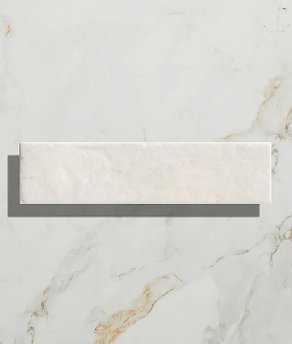 Marlborough Porcelain Parquet Cotton White Gloss - Hyperion Tiles