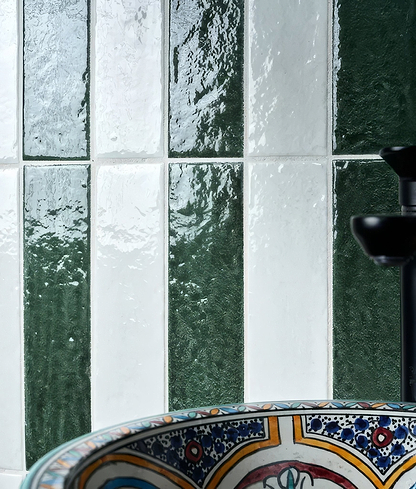 Marlborough Porcelain Parquet Forest Green Gloss - Hyperion Tiles