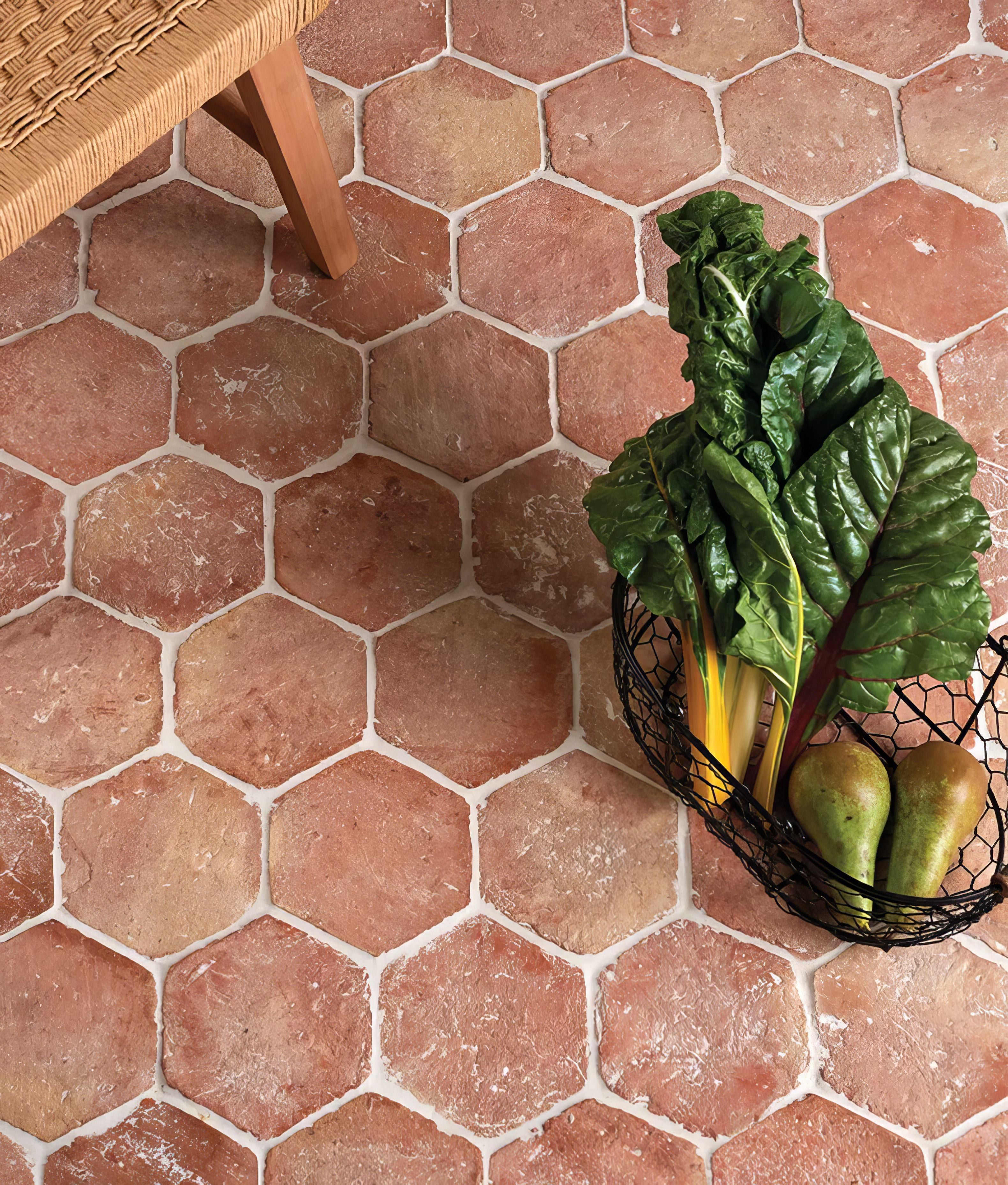 Hexagon on sale terracotta tile