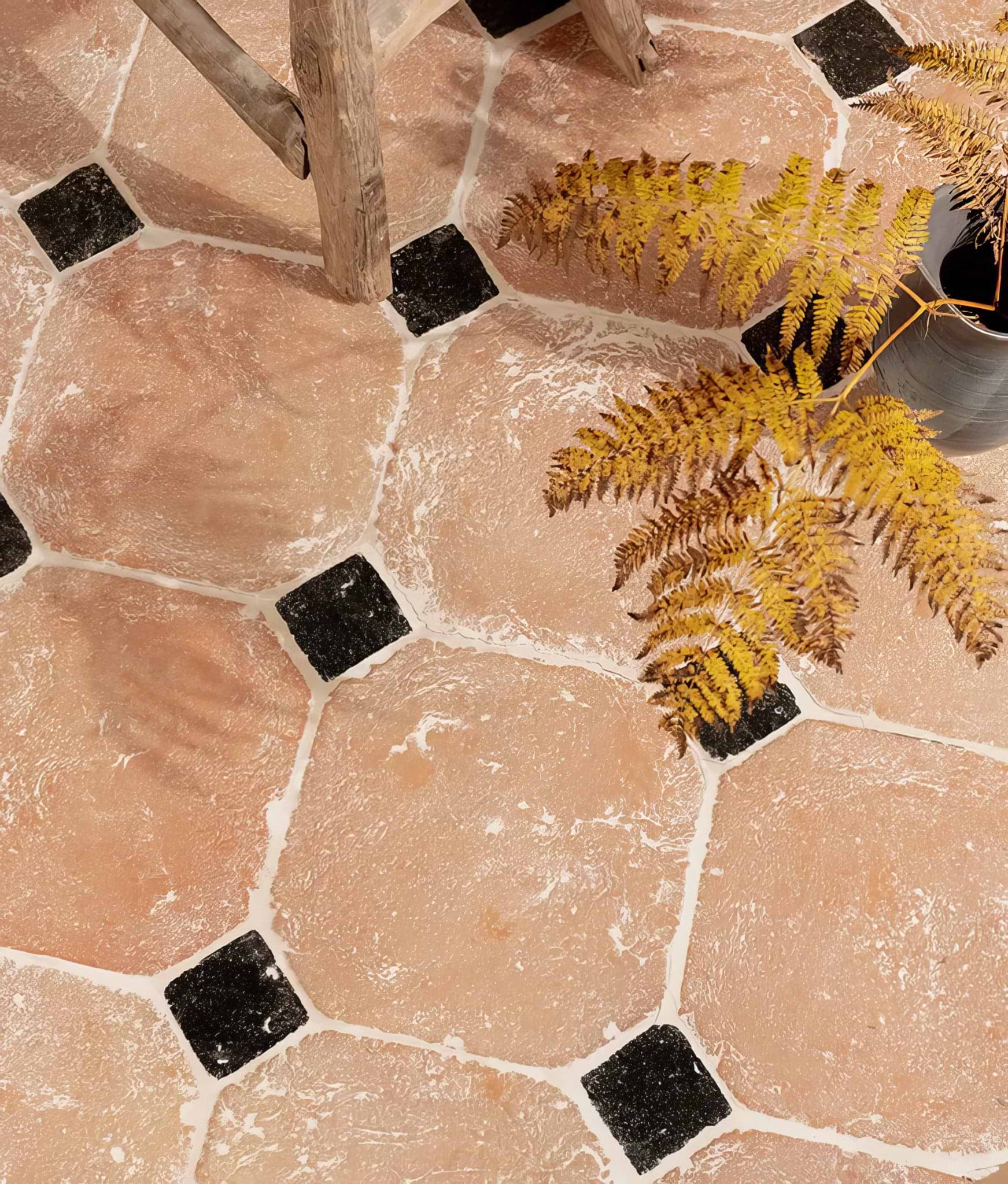 Marlborough Terracotta Octagons & Cabochons - Hyperion Tiles