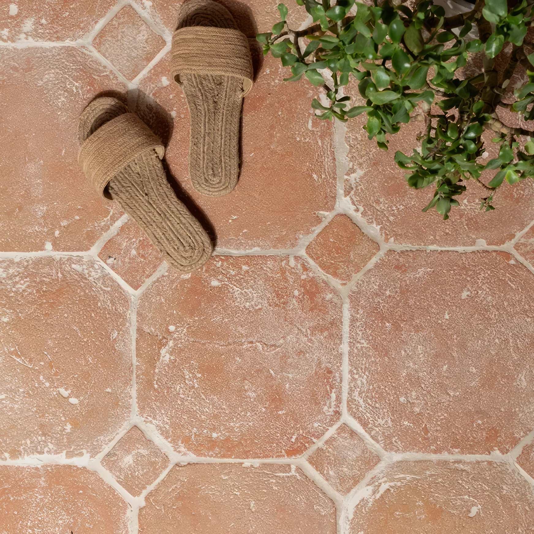 Marlborough Terracotta Octagons & Cabochons - Hyperion Tiles