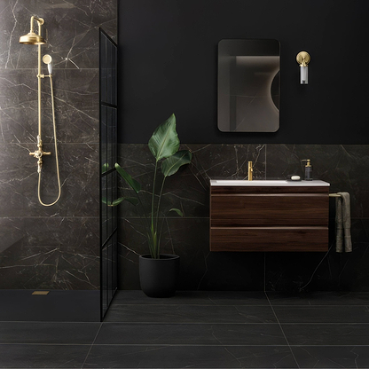 Marmi Nero Polished 60 x 30cm - Hyperion Tiles