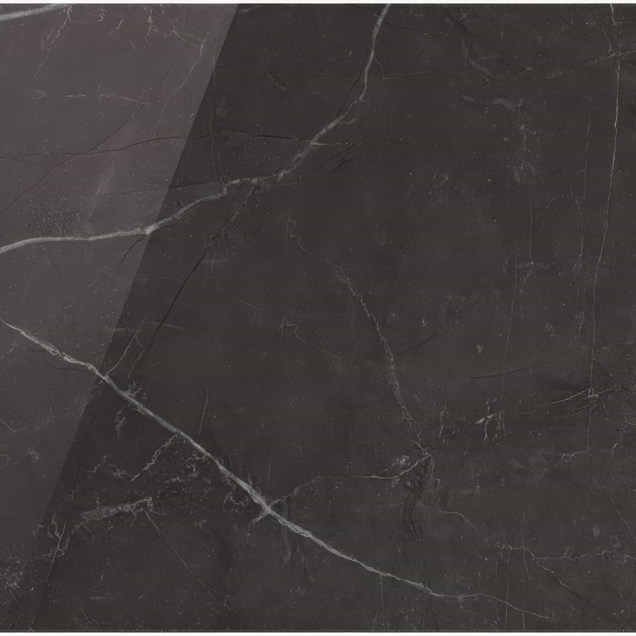 Marmi Nero Polished 60 x 60cm - Hyperion Tiles