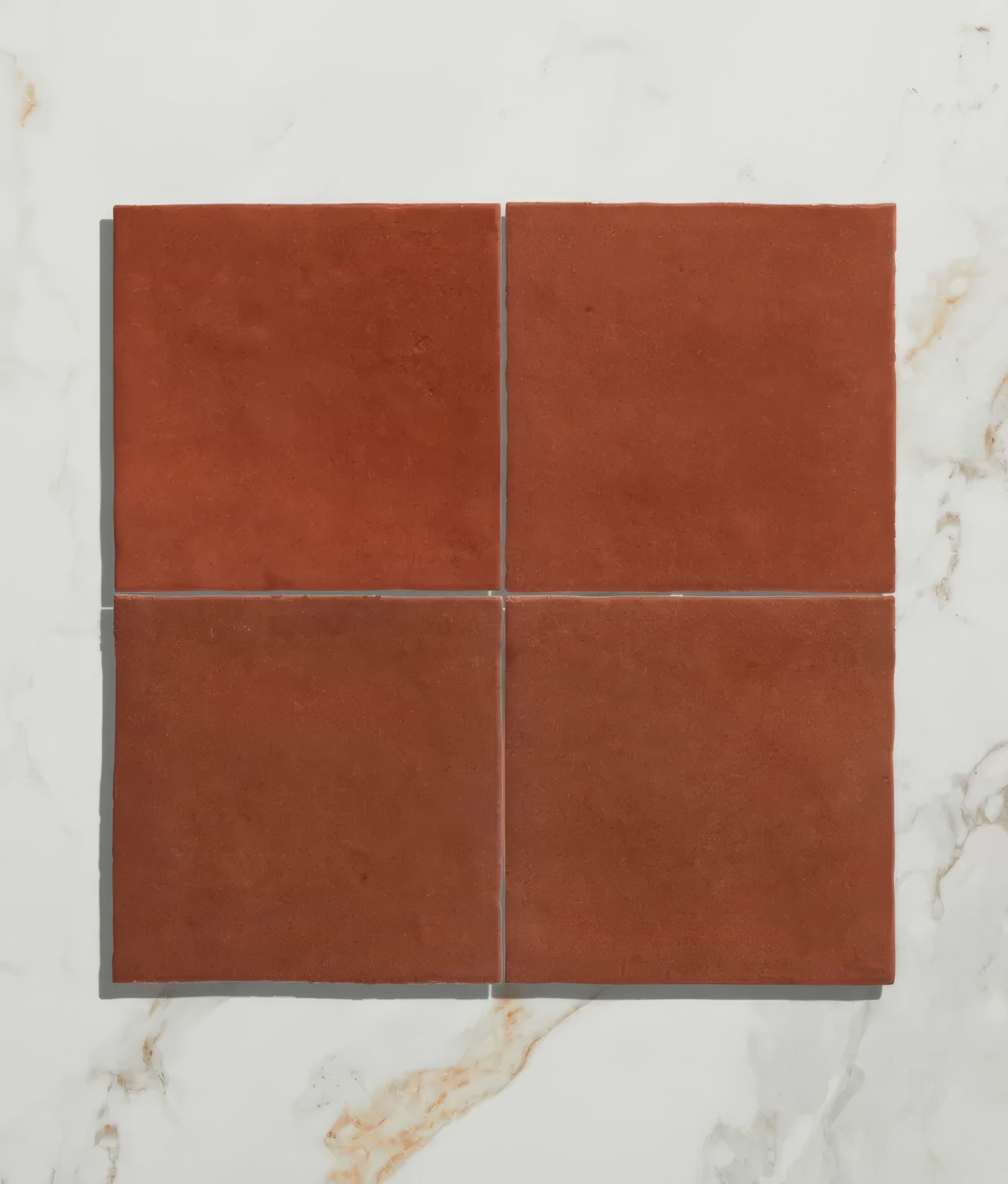 Maroc Porcelain Tomato By Hyperion Tiles