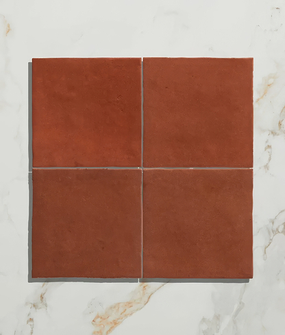 Maroc Porcelain Tomato By Hyperion Tiles