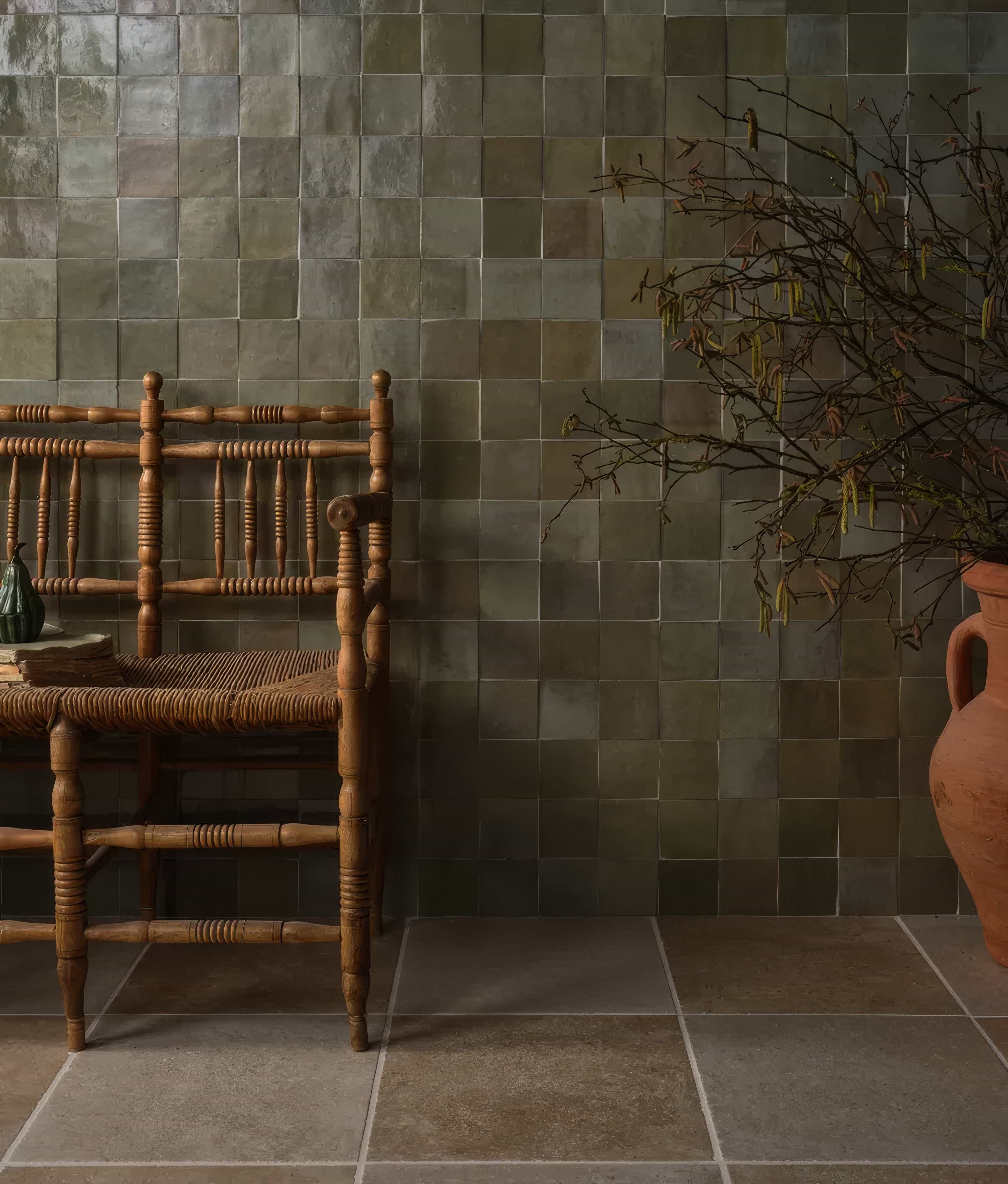 Maroc Porcelain Sage By Hyperion Tiles