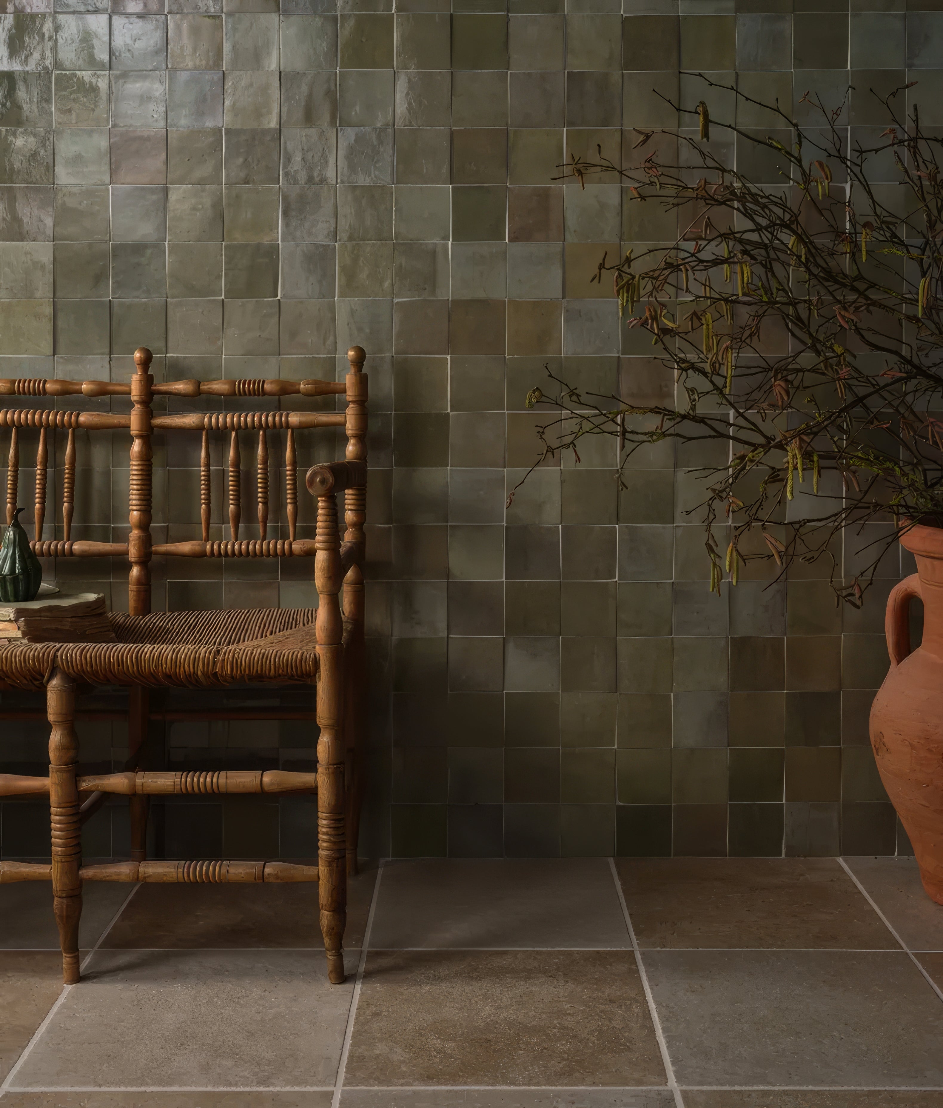 Maroc Porcelain Sage By Hyperion Tiles