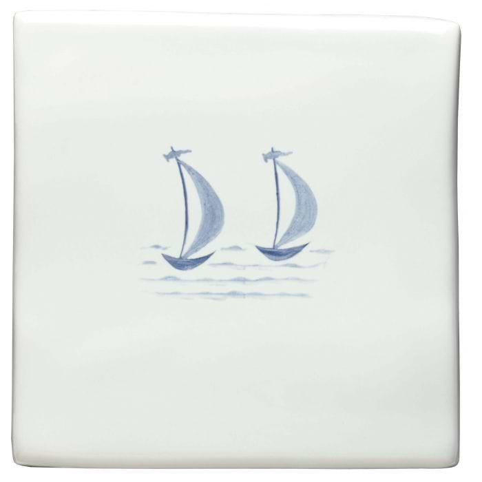 Mary & Gail of St Ives Delft Boats - Hyperion Tiles