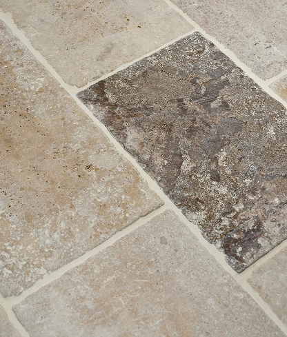 Medieval Bourgogne Limestone Cobbles Weathered Finish - Hyperion Tiles