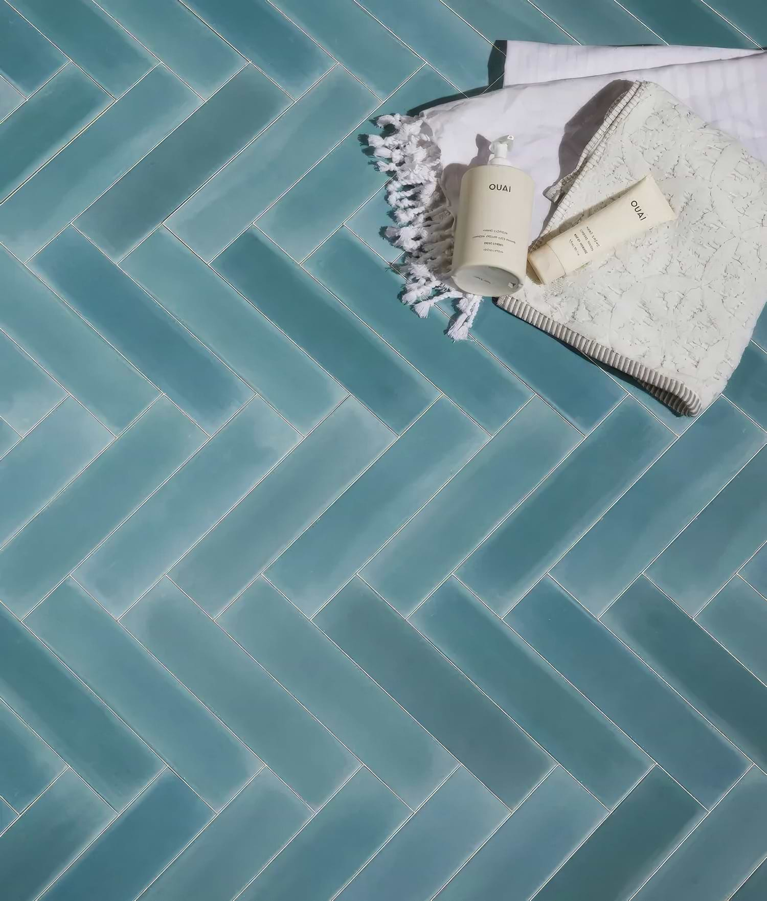 Medina Brick Porcelain Aqua - Hyperion Tiles