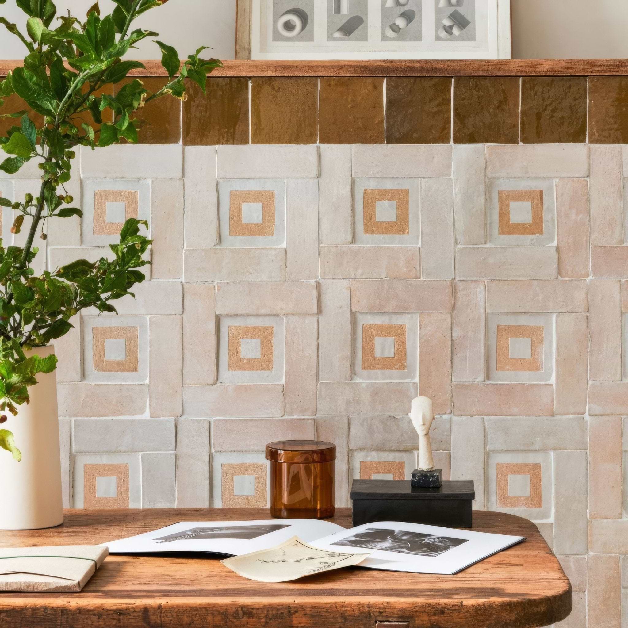 Medina Cloudy White Zellige Rectangle From Hyperion Tiles