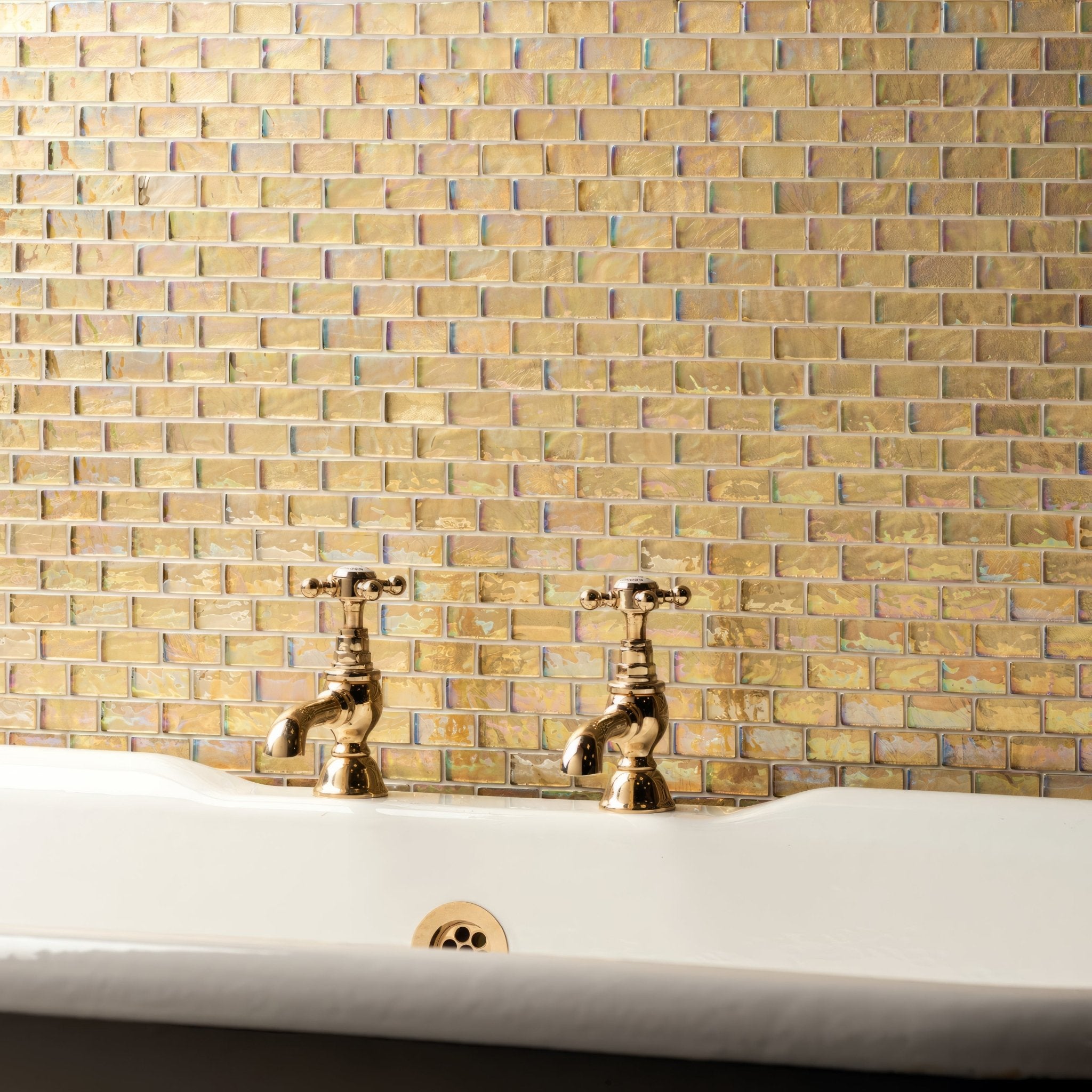 Medina Gold Rush Glass Mosaic - Hyperion Tiles