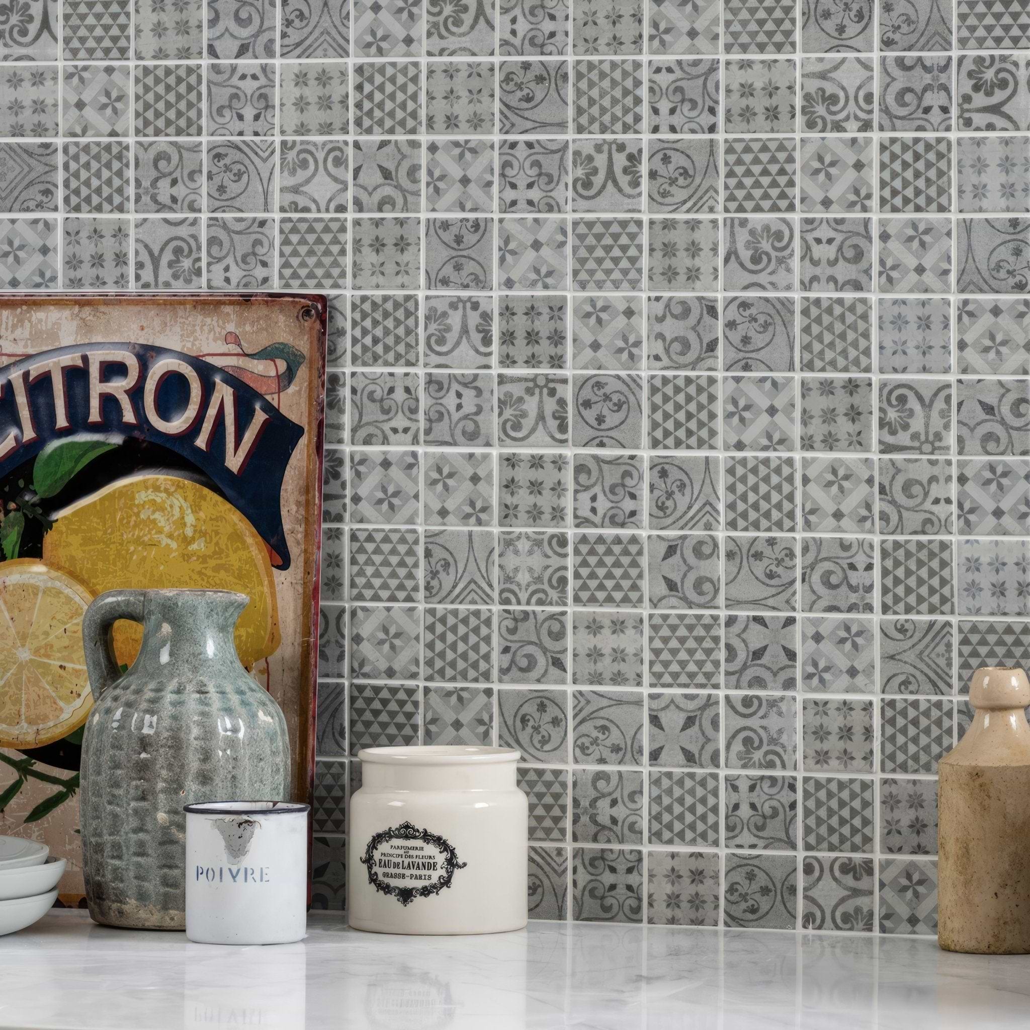 Medine Patterned Mosaic - Hyperion Tiles