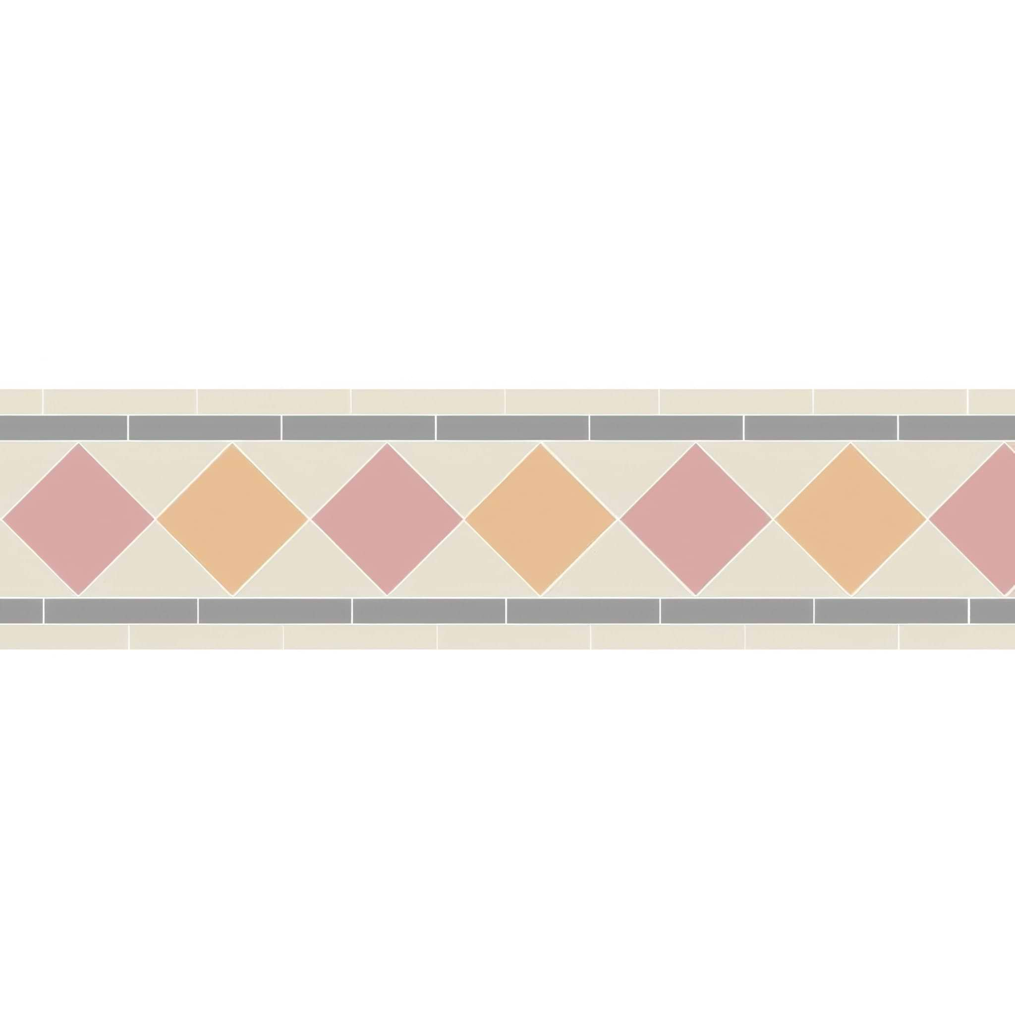 Melville Carnation Pink and Hawthorn Yellow - Hyperion Tiles