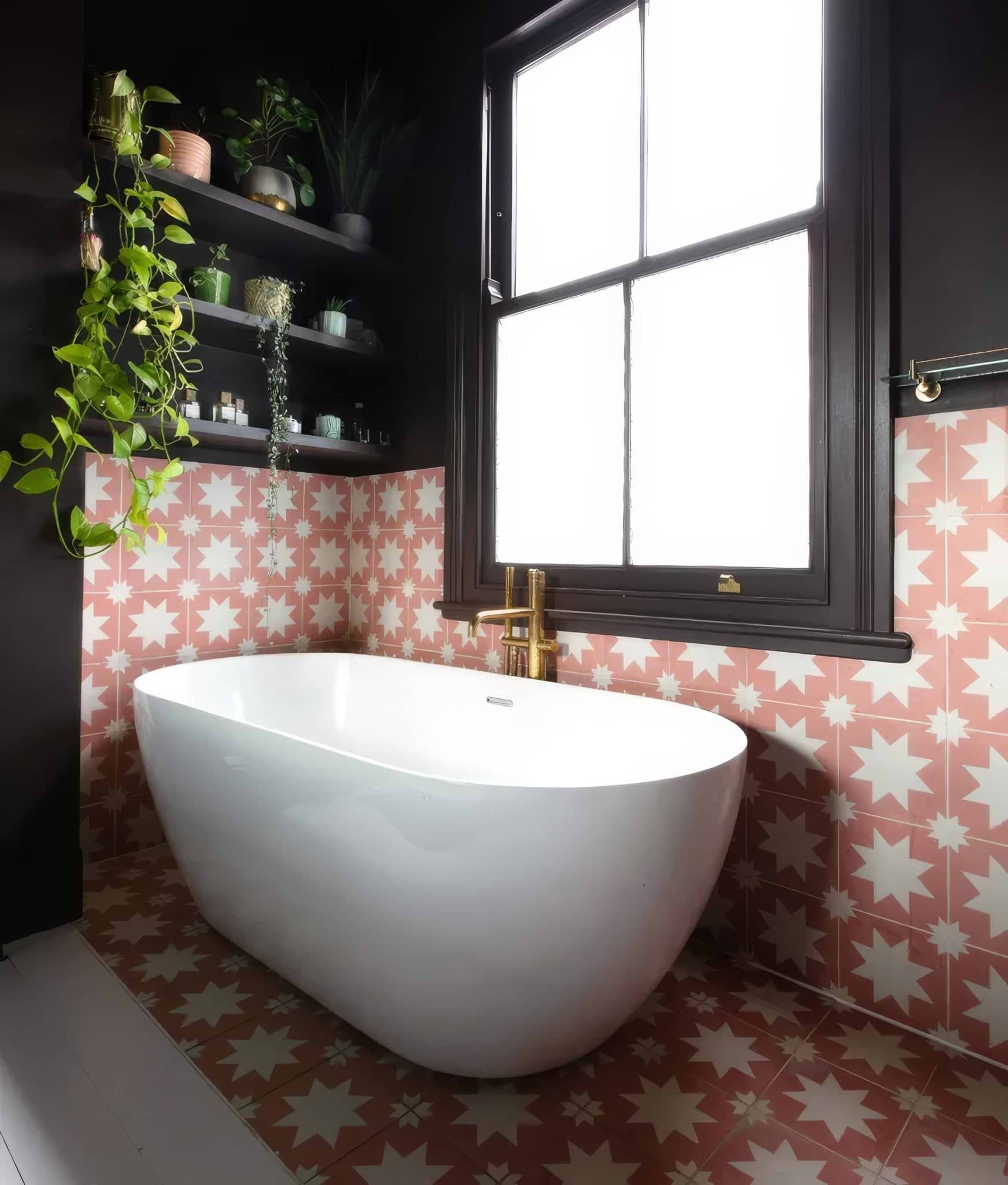 Memphis Porcelain Coral - Hyperion Tiles