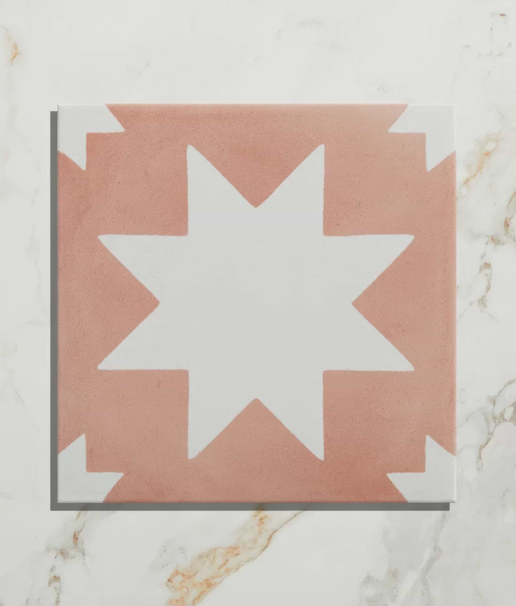 Memphis Porcelain Coral - Hyperion Tiles
