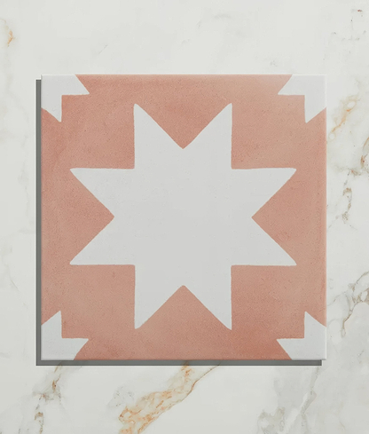 Memphis Porcelain Coral - Hyperion Tiles
